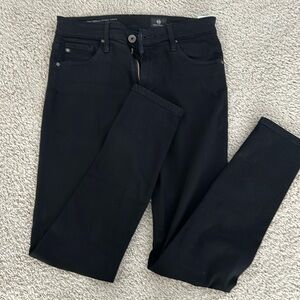Women’s AG Farrah skinny ankle Jean, black, size 27